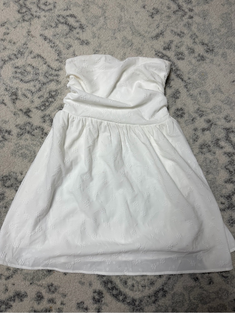 Strapless White Dress